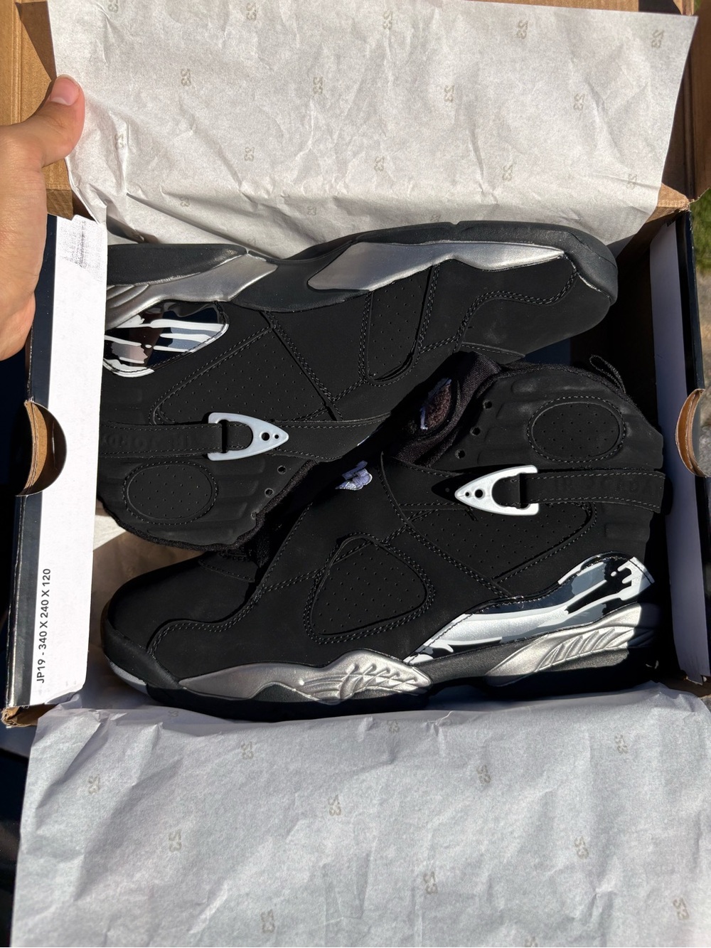 Chrome Jordan 8s